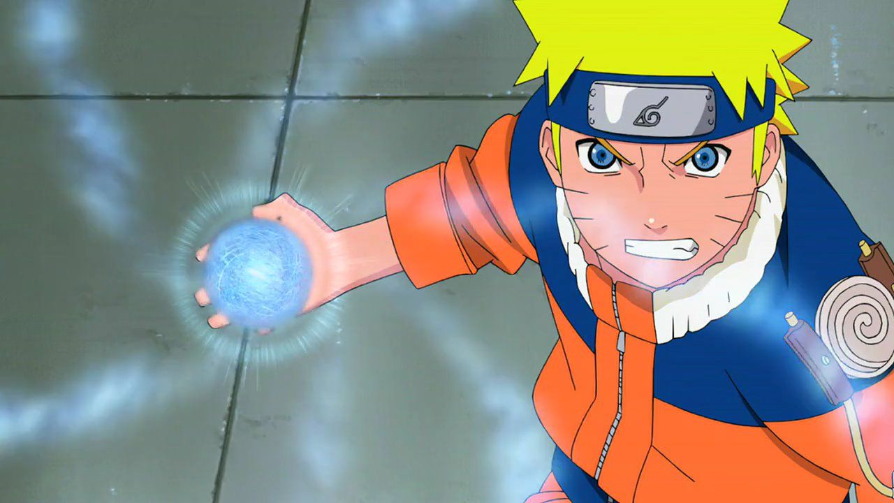 Naruto Holding a Rasengan